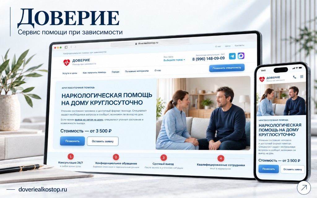 Превью сайта Доверие